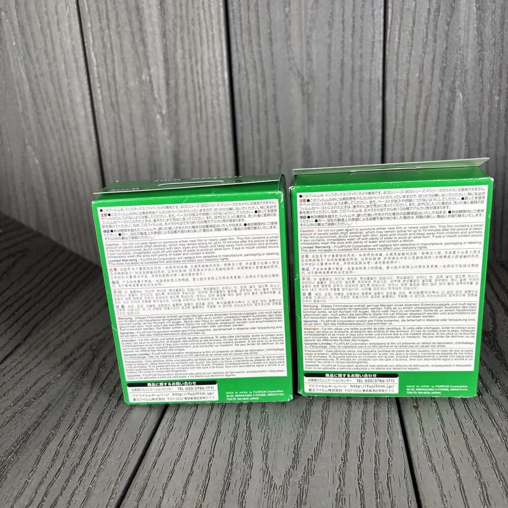 Fujifilm Instax Wide Instant Film 2 Twin Packs 40 Sheets Expired 2017